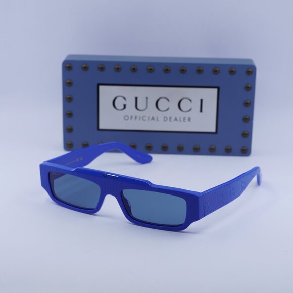Final Price! Gucci GG1592S 004 Blue Sunglasses - Picture 5 of 11